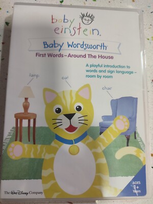 BABY EINSTEIN DVD NUEVO BABY WORDSWORTH FIRST WORDS AROUND THE HOUSE REGION NTSC