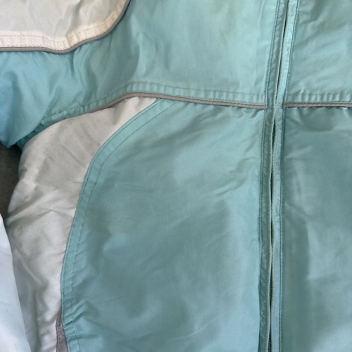 Justice Girls Blue/White Full Zip Hooded Winter Jacket Size 10 - Picture 3 of 15