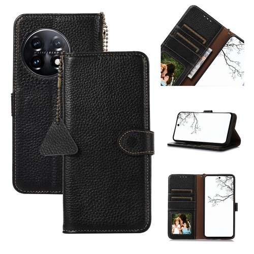 Cowhide Real Leather Flip Case Litchi Cover for OnePlus - Picture 10 of 13