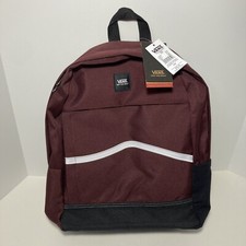 Vans Backpack School Travel Bag Port Royal Red Construct Skool New With Tags