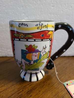 Whimsical Ceramic Joyce Shelton Bodacious Babes Coffee Mug Cup So Many Men Ebay
