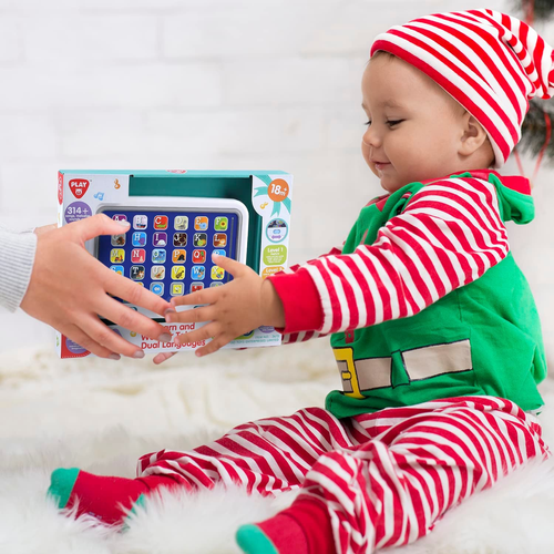 PLAY Spanish & English Learning Tablet for Toddlers 1-3, Kids Bilingual Interact - Picture 7 of 12