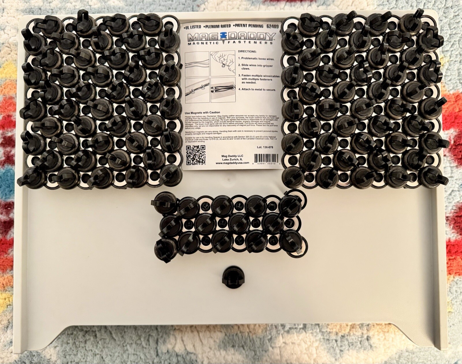 Mag Daddy 1/2” Magnetic Cable Holders 62409, Quantity - 200