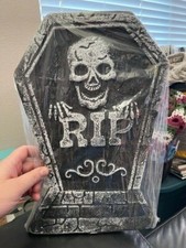Halloween RIP Styrofoam Tombstone 15" Decoration New  
