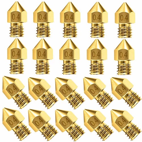 10-20Pc 3D Printer Nozzle Accessory MK8 0.4mm For CR-10 For Ender 3 For Anet A8 - 第 2/16 張圖片