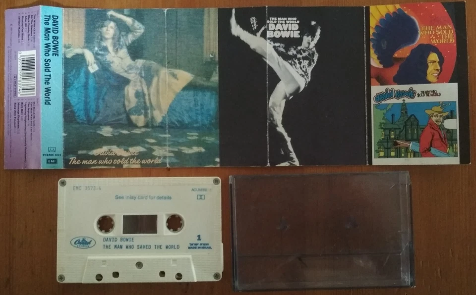 ISRAELI CASSETTE – DAVID BOWIE, MAN WHO SOLD THE WORLD w 4 BONUS & "SAVED" ERROR - Image 2 of 3