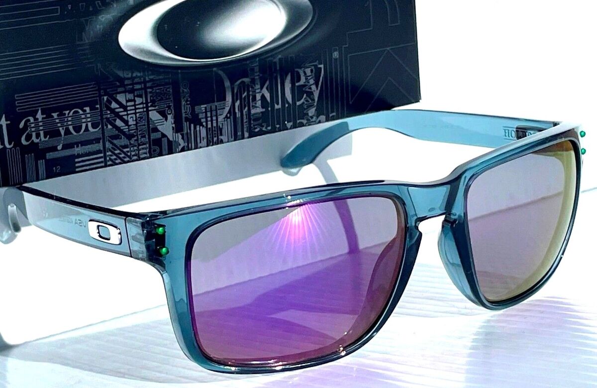 NEW Oakley HOLBROOK XL Crystal Black POLARIZED Galaxy Violet Lens Sunglass  9417