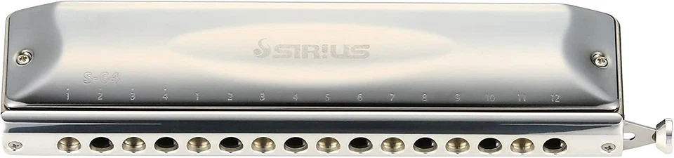 SUZUKI Sirius S-64C Chromatic Harmonica 16 holes 64 sounds Key C BRAND NEW BOX - Image 2 of 4