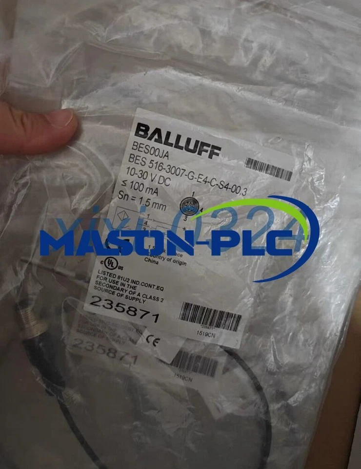 2NEW BALLUFF BES 516-3007-G-E4-C-S4-00,3 BES00JA proximity switch DHL shipping - Image 2 of 4