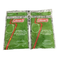 COLEMAN LANTERN MANTLES #21 STRING TIE 2 PACKS OF 4 (8 MANTLES)