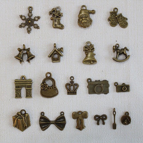Bulk Tibetan Silver Mixed Charms Pendants For Jewelry DIY Making Craft Findings - Picture 10 of 14
