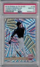 2019 Panini Elite Extra Edition Jasson Dominguez 148 Aspirations Red PSA 10 /150