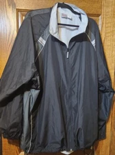 NEW w/ Tags Pro Spirit Health Club Windbreaker Black Jacket Men's 2XL