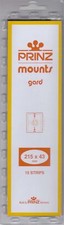 Prinz/Scott Stamp Mount Strips 215x43mm Clear Holders For British Colony / US