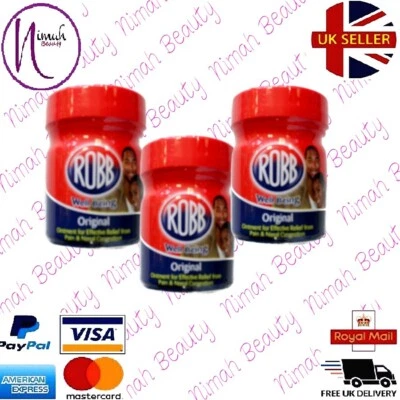 3 X ROBB Original Ointment Effective Relief from Pain & Nasal Congestion 25g