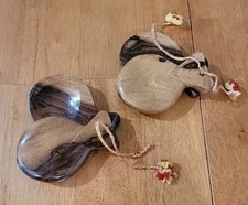 Two Pairs of Vintage Wooden Spanish Castanets 