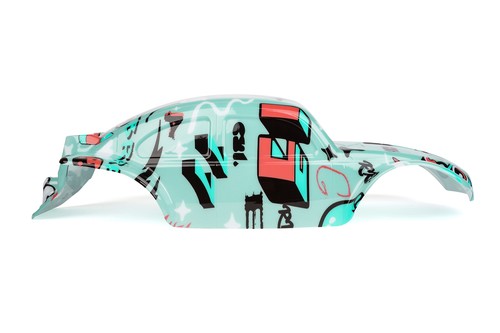 Maßgeschneiderte Buggy Karosserie Graffiti blau für Traxxas E-Revo 1/10 LKW Autoschale 1:10 - Bild 4 von 10