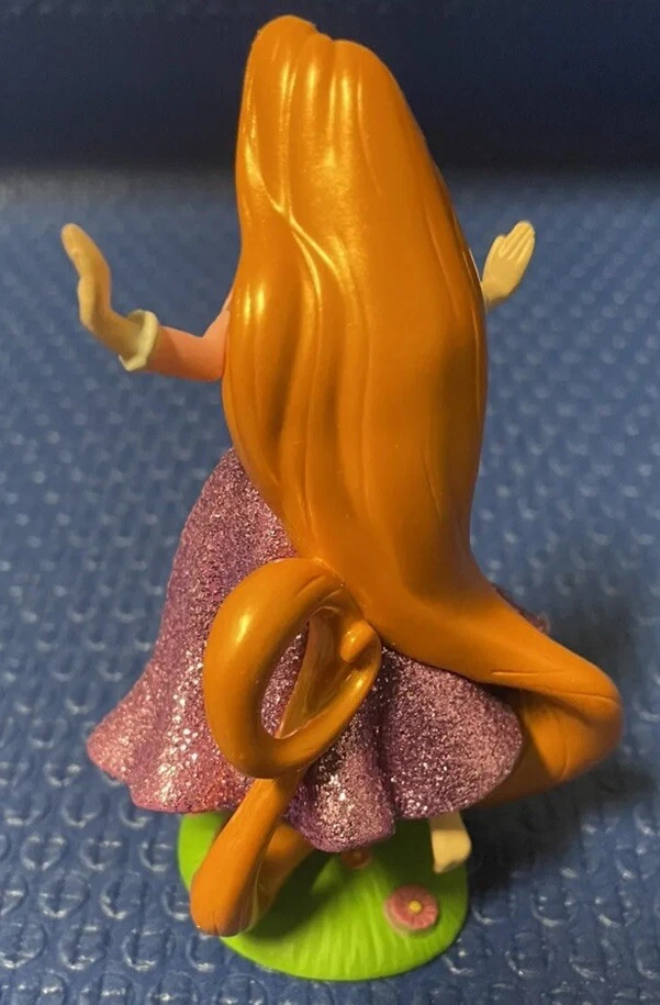 Disney Rapunzel Tangled PVC Figure Pink Glitter Cake Topper - Image 3 of 4