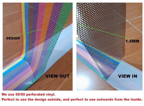 Rear Window Graphic Decal Sticker Perforated Wrap Ghost Reaper 4 Truck Cars - Bild 3 von 3