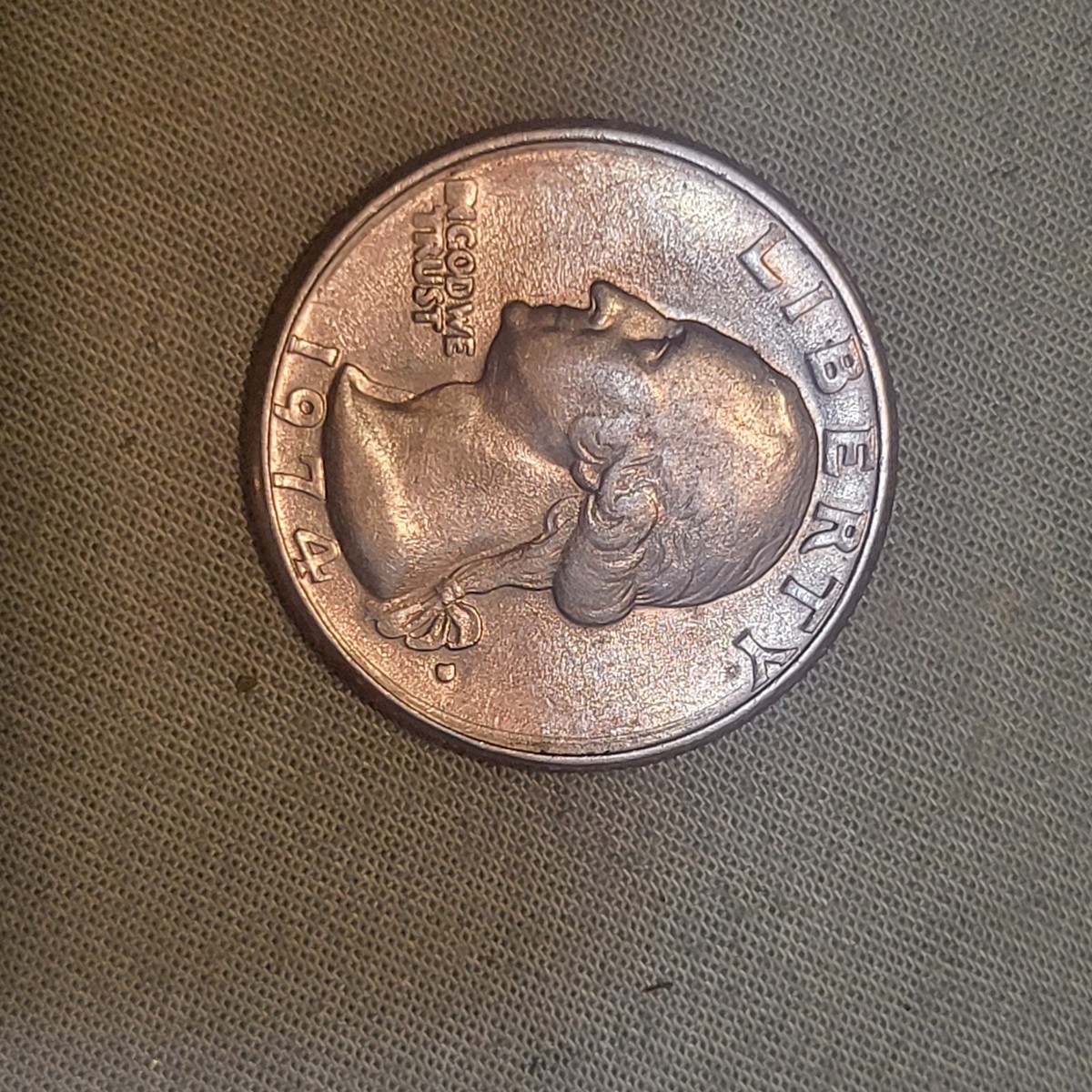 1974 D Liberty Quarter Filled Mint Mark | eBay