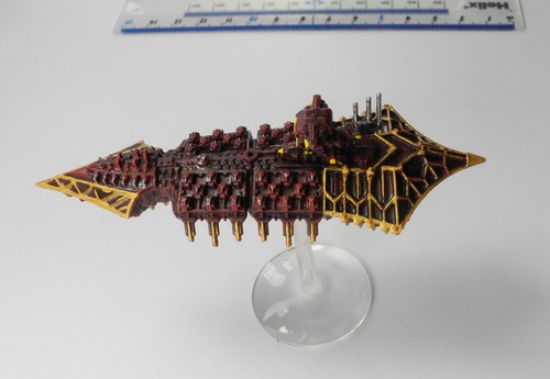 CHAOS CRUISER Plastic Battlefleet Gothic Battle Fleet Ship Painted 1990s B29