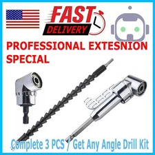 105 Degree Right Angle Drill Socket Adapter Flexible Shaft Extension Bit Driver