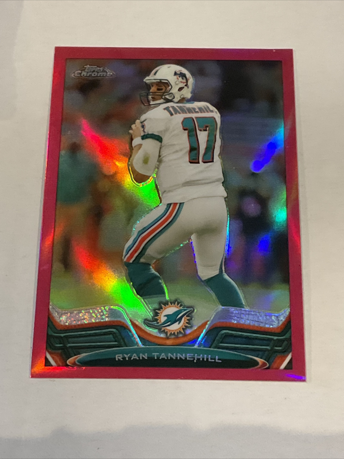 2013 Topps Chrome - Ryan Tannehill - Pink Refractor 255/399
