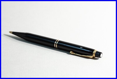 1940s Danish Montblanc # 46 Twist Pencil Ebonite Black & Gold 1.18 mm