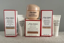Shiseido Benefiance Wrinkle Smoothing Eye Cream Face Cream Contour Serum 3PC Set