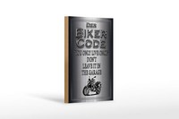 Holzschild Motorrad 12X18 Cm Biker Code You Only Live Once Deko Schild