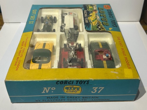 Corgi Toys Geschenkset 37 Lotus Racing Set, Original, Selten, Vinatage, Boxed, 60er Jahre - Bild 9 von 16