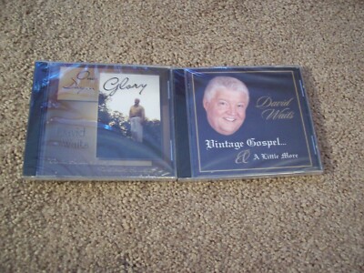 David Waits 2 CD Lot - One Day...Glory / Vintage Gospel... *RARE* -- *SEALED*