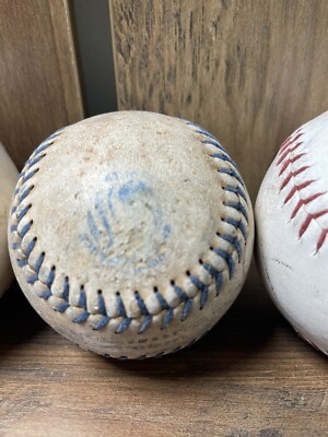 Softball officiel vintage années 1940 MacGregor orfèvre nuit