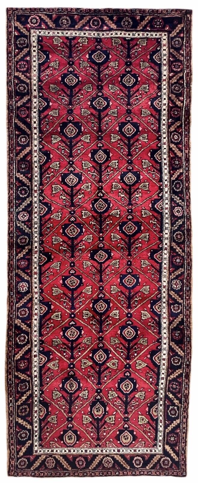 Traditional Vintage Antique Hand-Knotted Oriental Rug 3’ 8” x 9’ 2” (INV677)