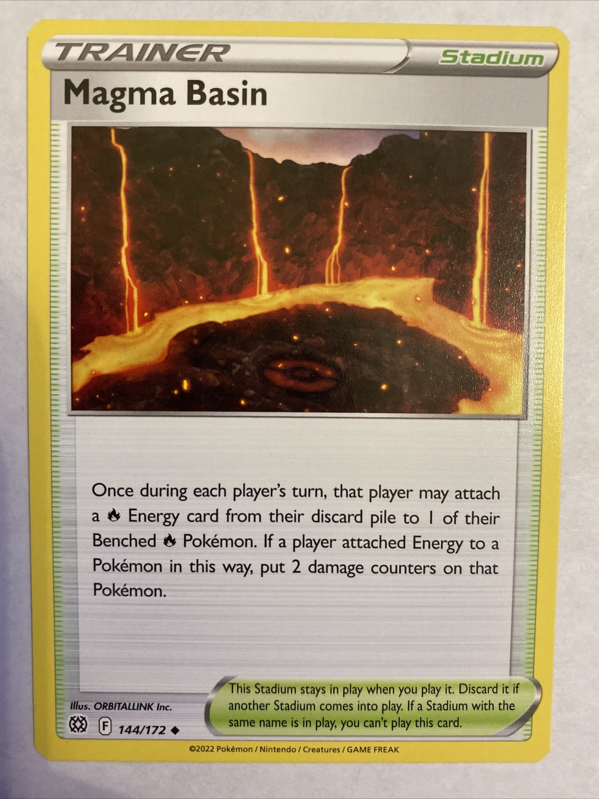 Magma Basin 144/172 - NM/M - Brilliant Stars Pokemon Card