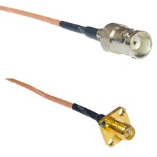 RG316 BNC FEMALE to RP-SMA Female Flange RF Cable Rapid-SHIP LOT