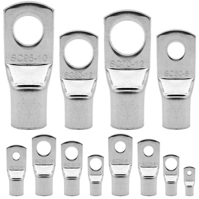 Rohrkabelschuhe Kabelschuhe Ring unisoliert 1,5 mm² - 120 mm² M4 M6 M8 M10 M12