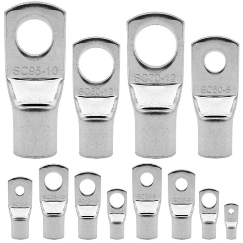 Rohrkabelschuhe Kabelschuhe Ring unisoliert 1,5 mm² - 120 mm² M4 M6 M8 M10 M12 - Bild 1 von 5