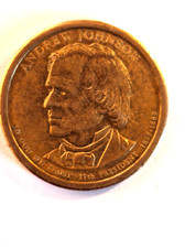 Andrew Johnson 17th Presidential Dollar Coin 2011 “P”
