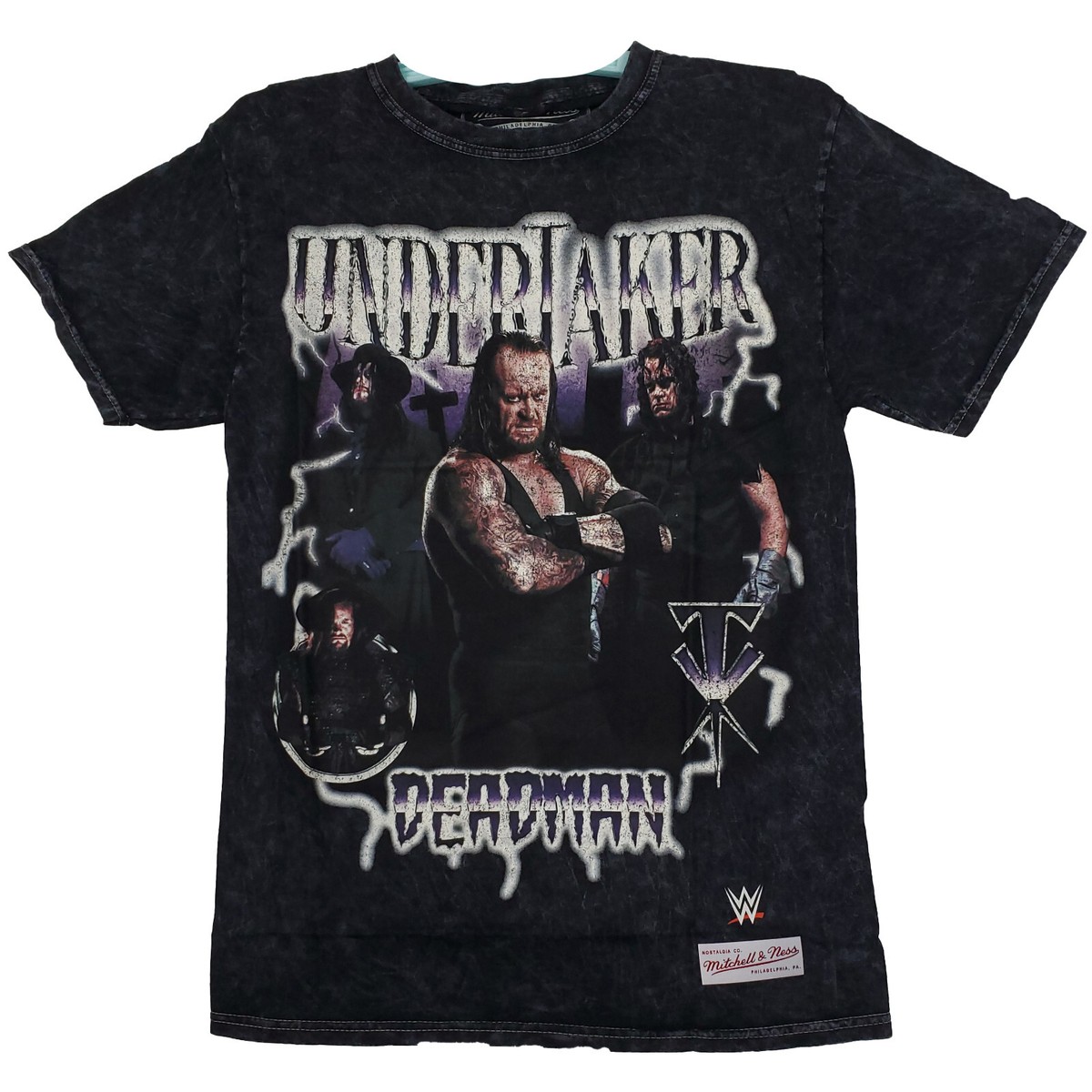 WWE The Undertaker Deadman Mitchell & Ness Small Shirt Acid