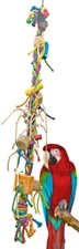 3212 Mrs. Monster Braid Huge Bird Toy Parrot Cage African Grey Conure Macaw Amaz