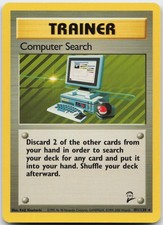 Computer Search 101/130 Rare Base Set 2 Pokemon Lightly Played