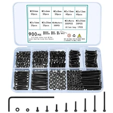 M2 Screws Bolts Nuts Assortment Kit Metric Hardware