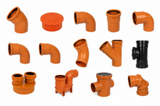 110mm Underground Drainage Pipe Fittings uPVC Bends Junctions Adaptors Connector