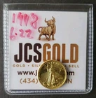 1998 $5 1/10oz Gold American Eagle