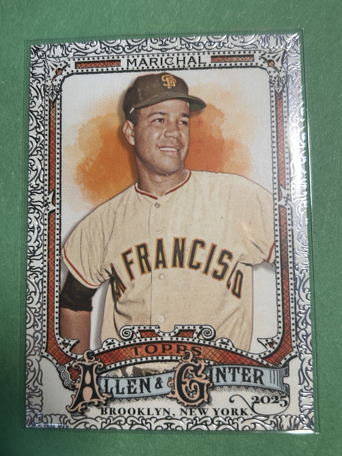 Juan Marichal 2025 Topps Allen & Ginter #334 Foil Filagree GIANTS