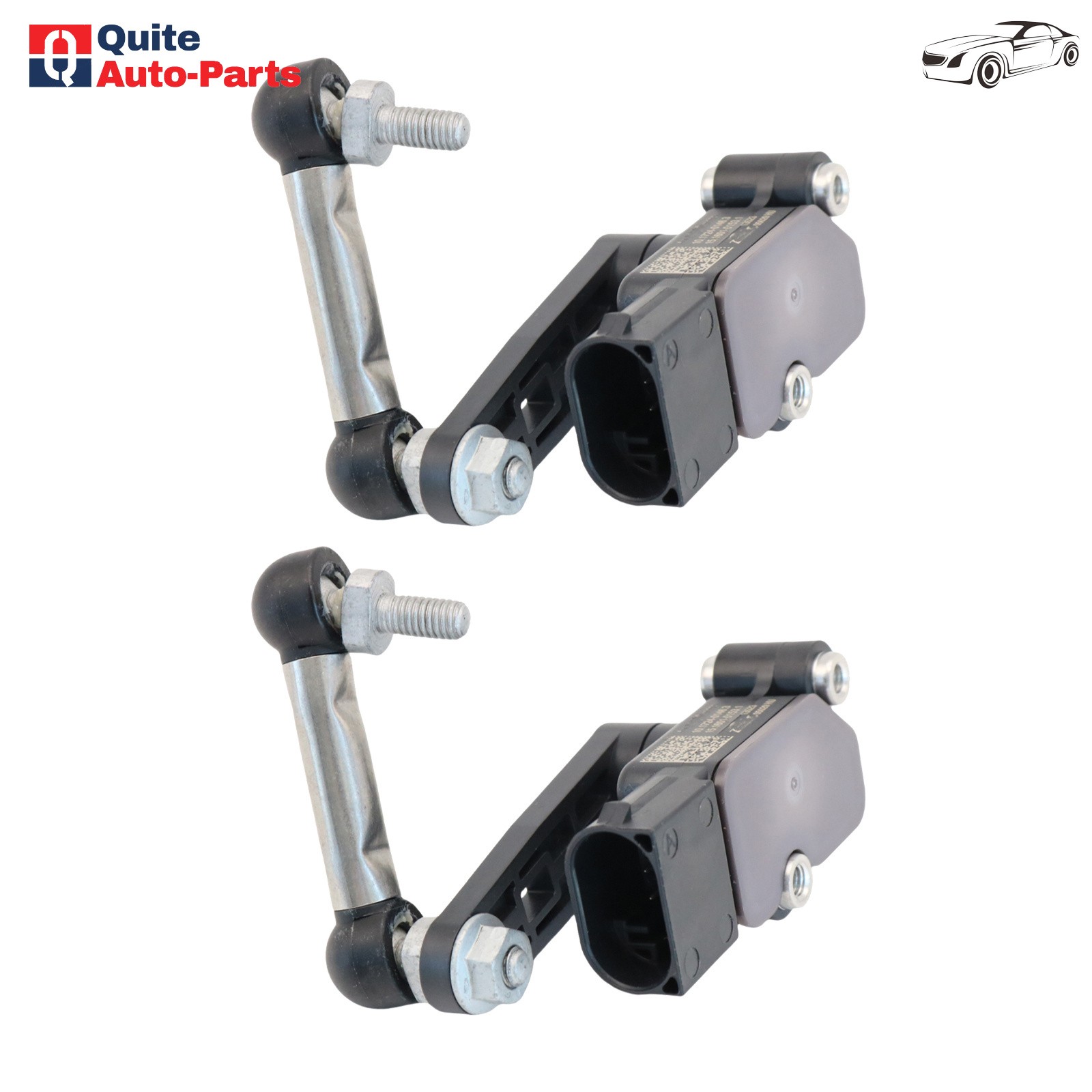 Rear Left&Right Vehicle Height Sensor Black For 18-20 Maserati Levante 3.0L 3.8L