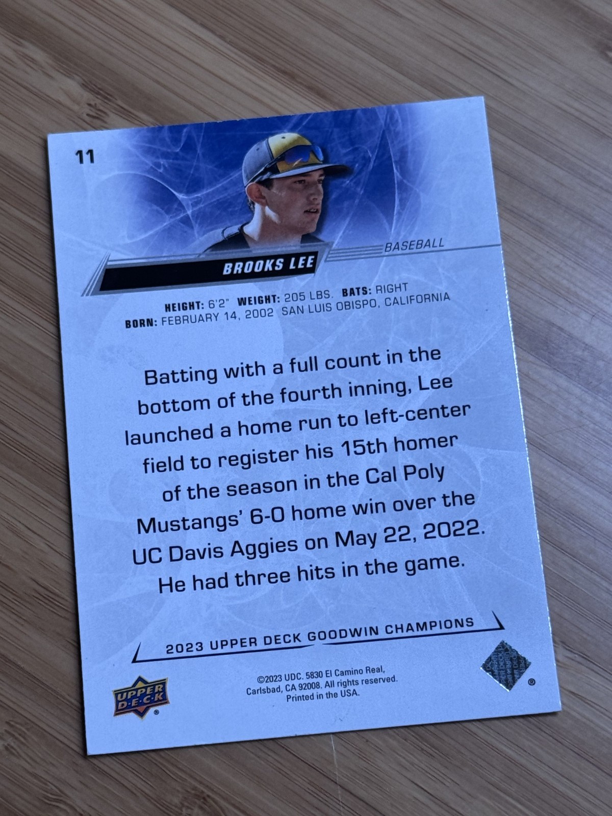 Brooks Lee 2023 Upper Deck Goodwin Champions - RC Minnesota Twins #11 thumbnail 2