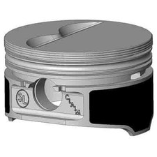 United Engine Machine Kb Claimer Piston - Chevy 350 Rod 6.000 Flat Top 5cc 2v