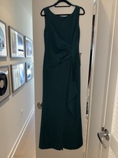 NWT Eliza J Ruched Cascading-Ruffle Gown Size 8 Maxi Dress